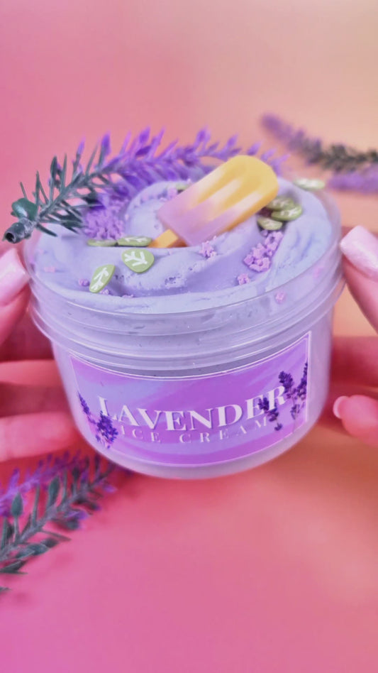 Lavender Ice Cream - Cloud Cream Slime